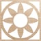Ekena Millwork Blume Wood Fretwork Pierced Ceiling Medallion, Alder, 40"OD x 13 7/8"ID x 1/4"T CMWP40X40X0250BLAL - alternate 1